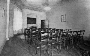 Vorlesungszimmer des 1920 gegründeten „Berliner  Psychoanalytischen Instituts“